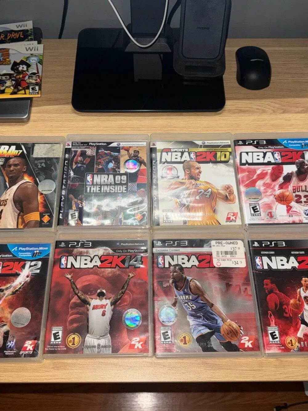 Playstation 3 NBA 2K Lot - 07, 09, 10, 11, 12, 14, 15, 16 - Used - Tested
